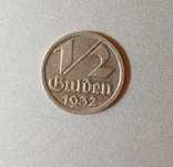 Wolne Miasto Gdańsk ½ guldena, 1932