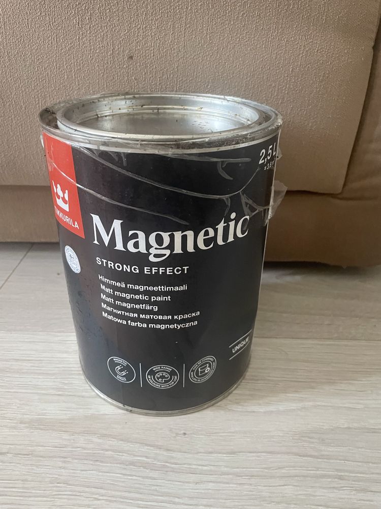 OKAZJA Farba Tikkurila magnetic farba magnetyczna  2,5 l Nowa