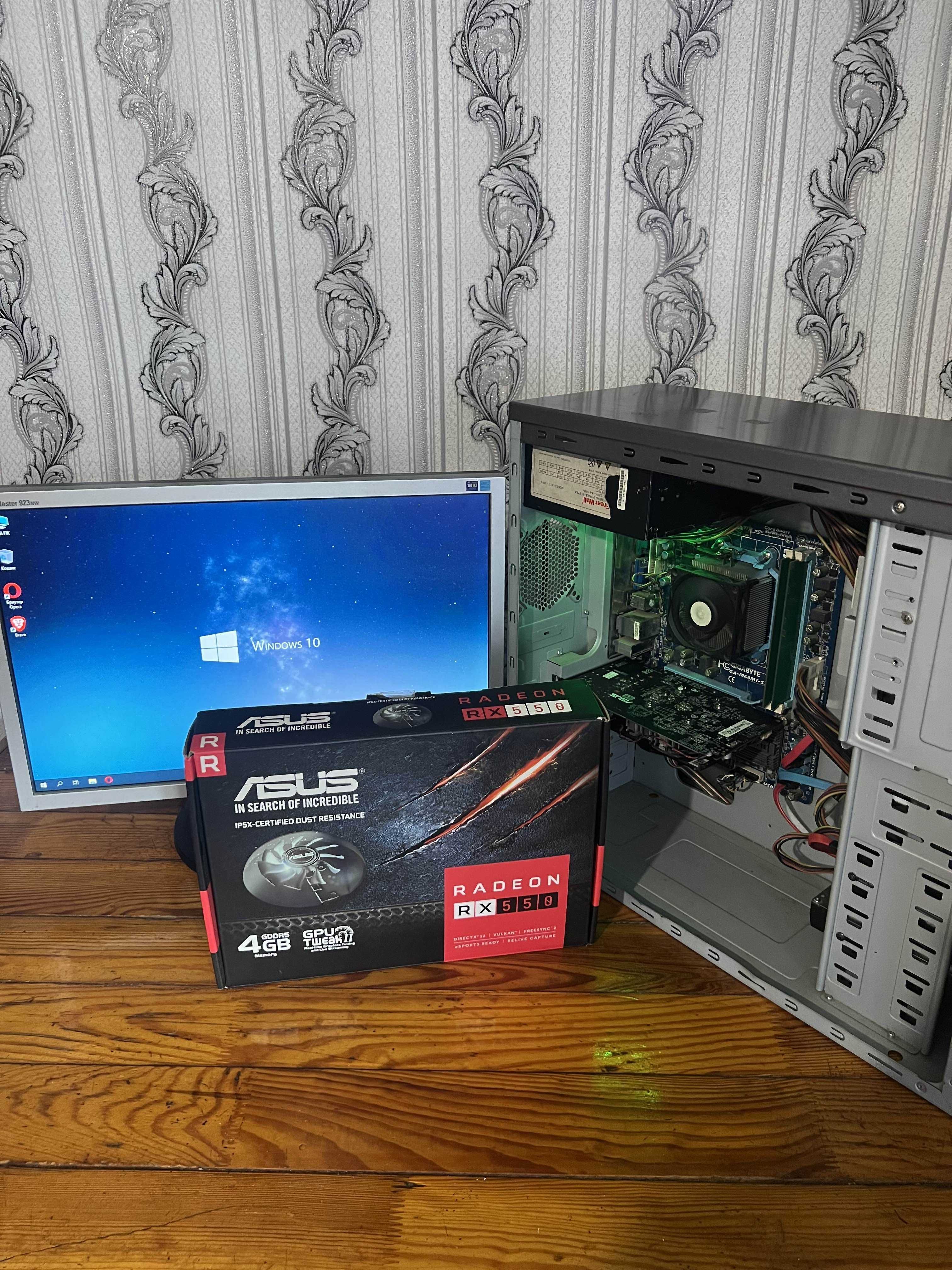 Готовий ПК: AMD Athlon X4+RX 550/8 GB RAM /SSD+HDD