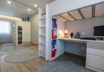 Beliche com secretária Ikea em bom estado