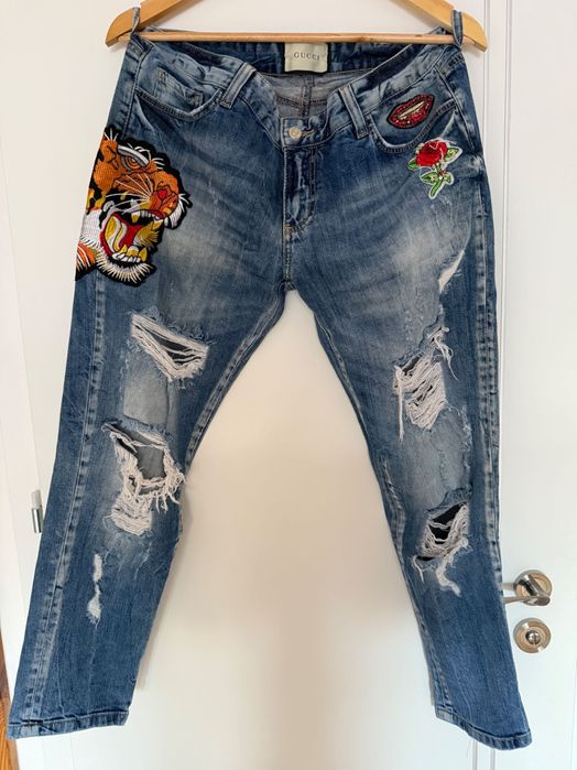 Jeansy spodnie Gucci