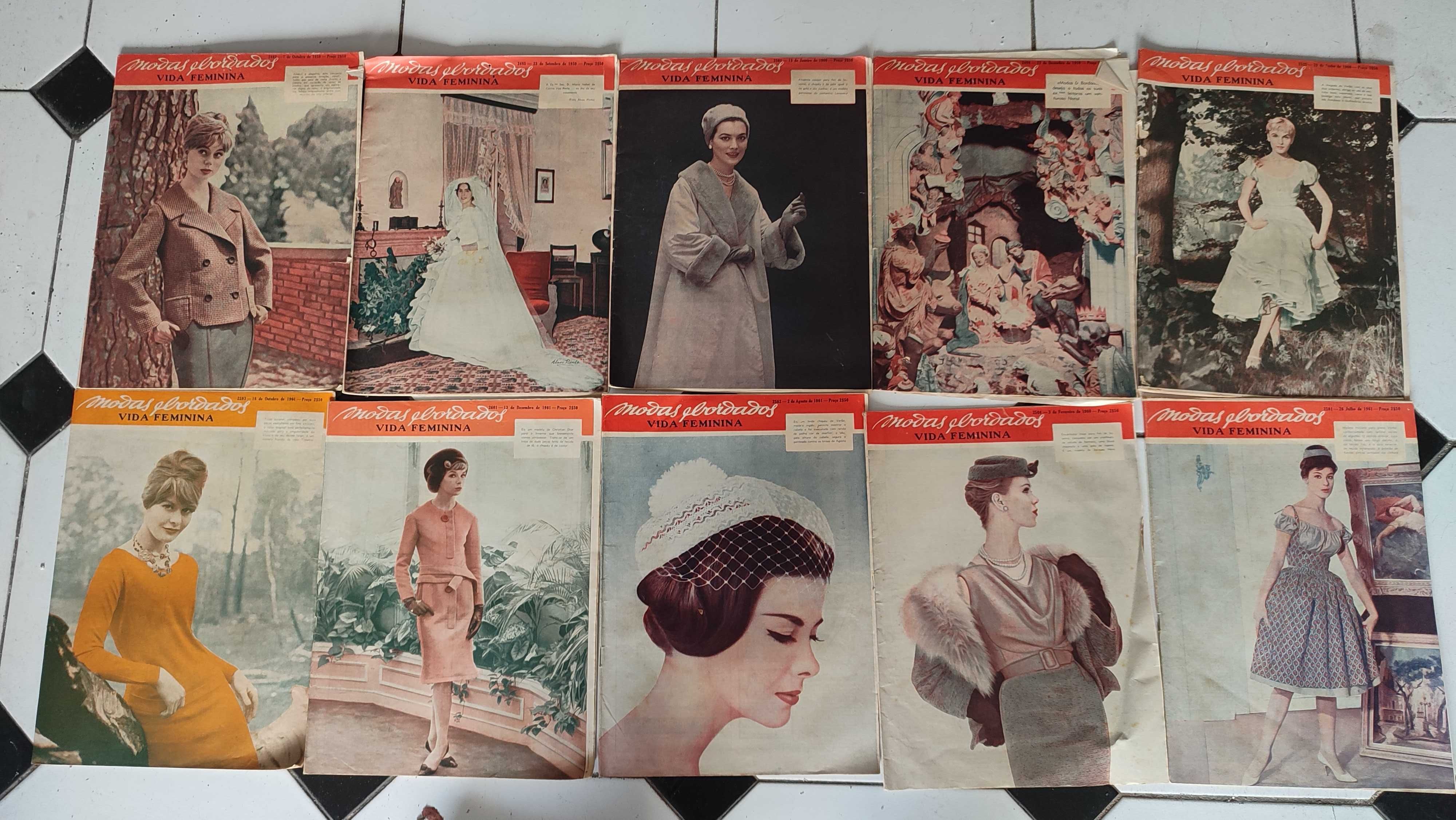 Lote 76 Revistas antigas Modas e Bordados