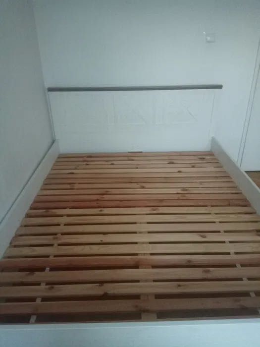 łóżko Stockholm 160x200 sosna + 2 stoliki nocne + materac Hilding BRW