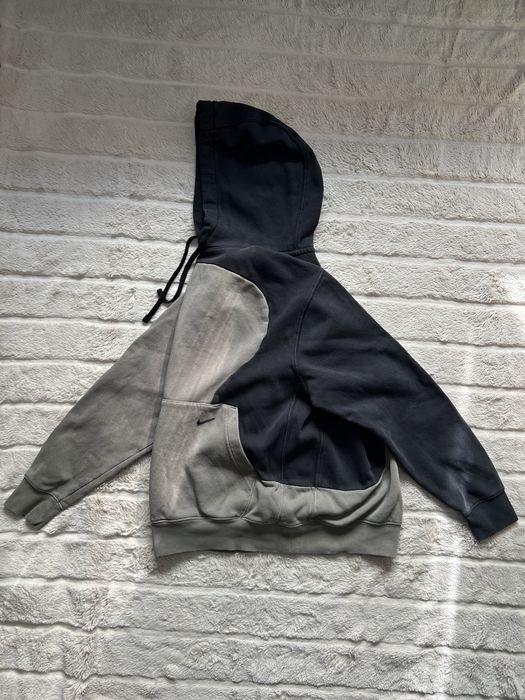 NIKE (M) Rare Two Tone Hoodie мужское худи на флисе оригинал двухцветн