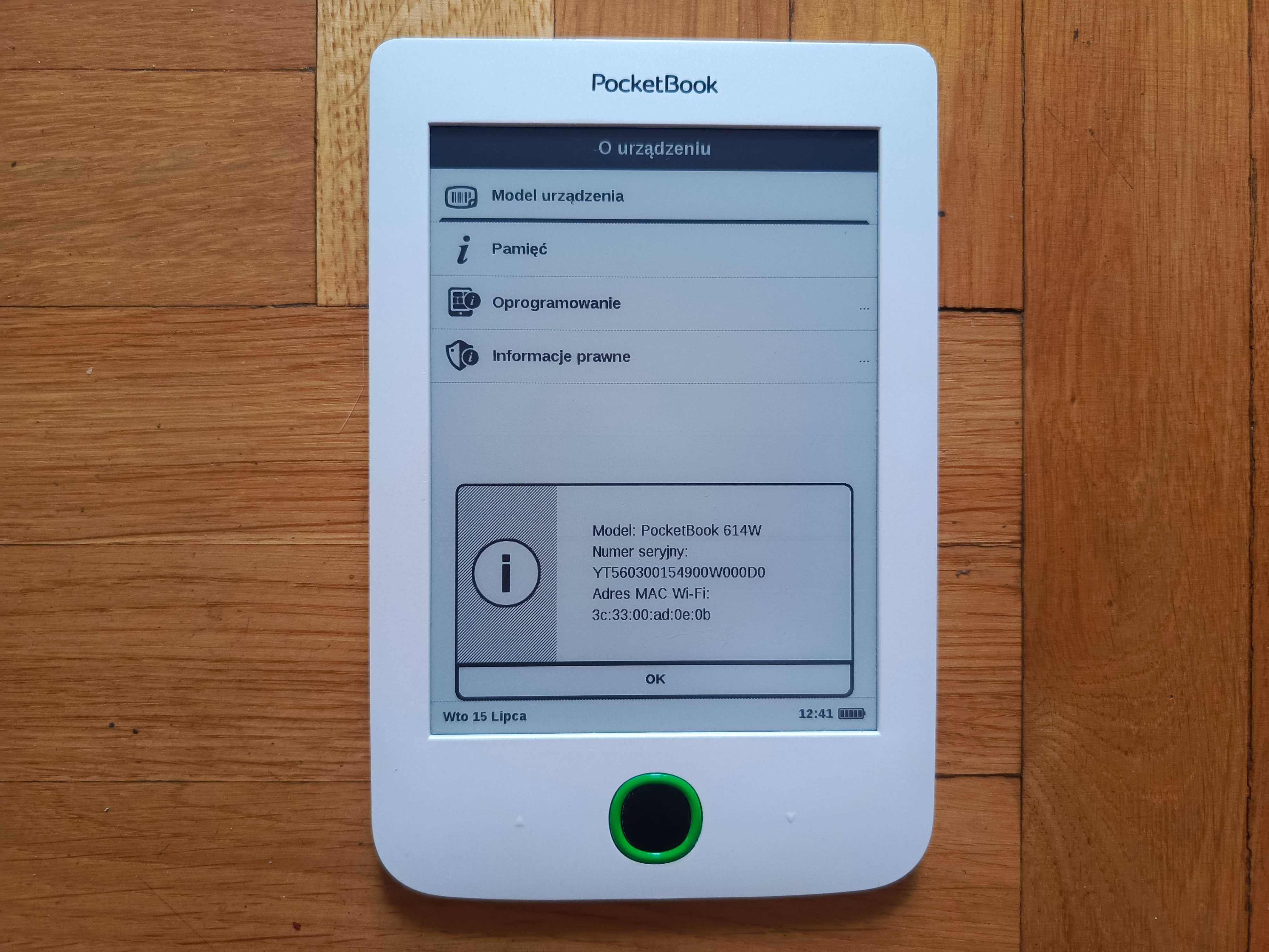 Czytnik książek E-book Reader Pocketbook Basic 2 PB614W Biały