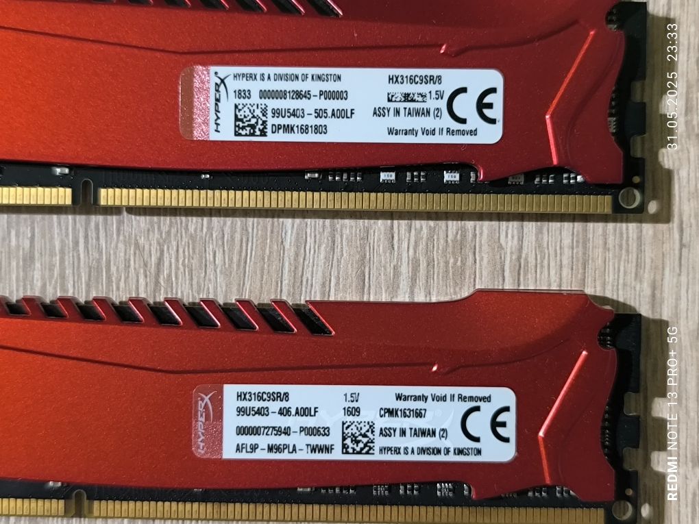 Pamięć RAM DDR3 16GB (2x8) 1600 CL9 Kingston HuperX Savage