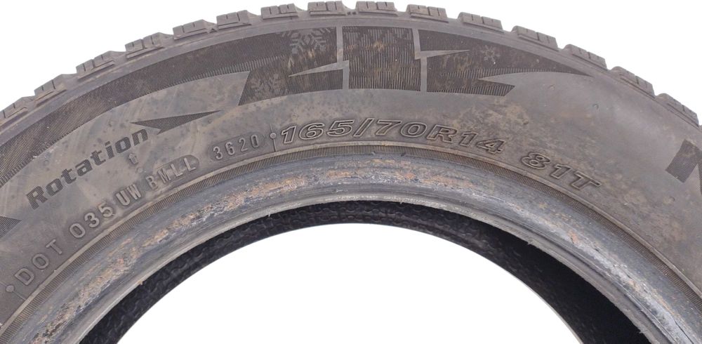 2x 165/70 R14 Nexen WH21 opony zimowe 6,5 mm / montaż kurier