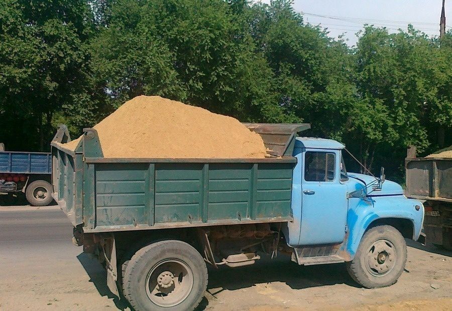 Песок Щебень Отсев доставка Зил . Вывоз мусора.