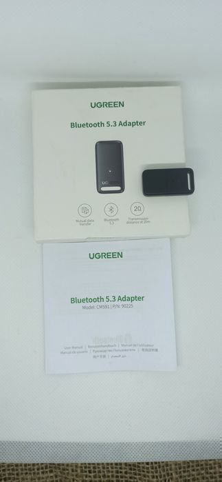 (Outlet) Ugreen Cm591 Bluetooth 5.3 Adapter Usb Bluetooth Dongle