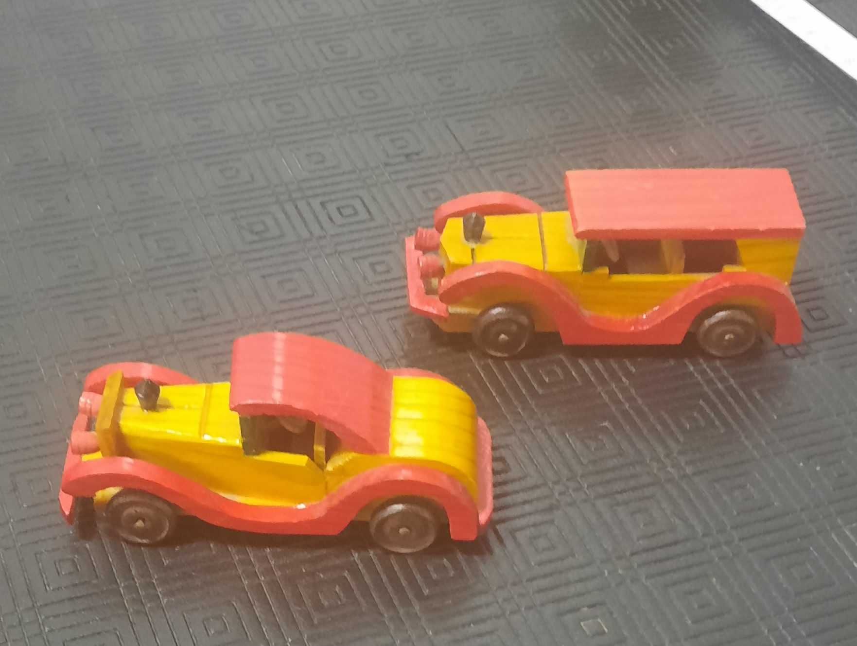 Colecção carrinhos madeira miniatura