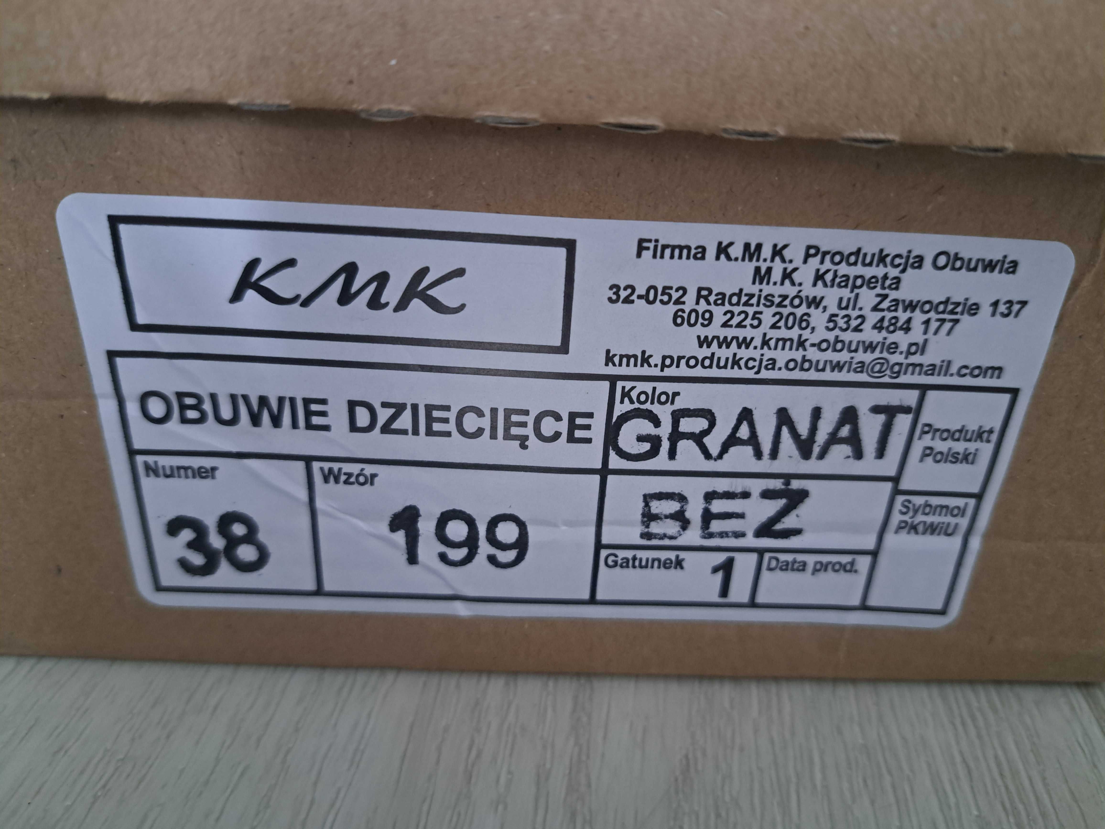 Półbuty  chłopięce 38 ciemny granat, komunia KMK