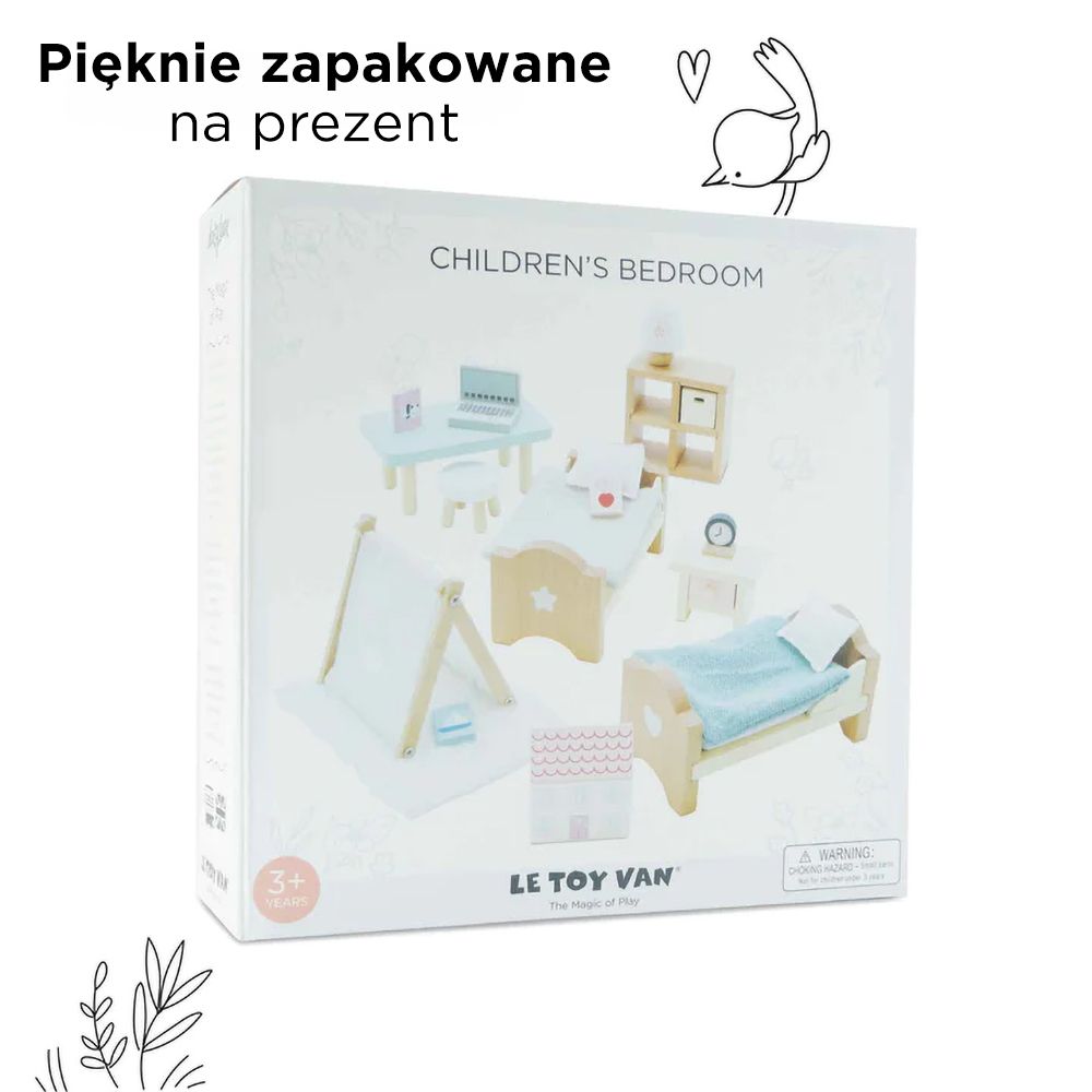 Drewniane mebelki do domku dla lalek pokój Daisylane, Le Toy Van