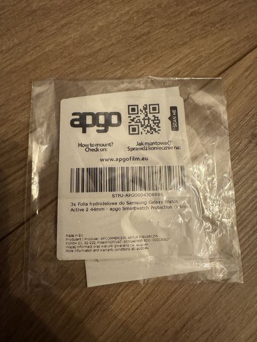 Folia ochronna apgo Samsung Galaxy Watch Active 2 44mm