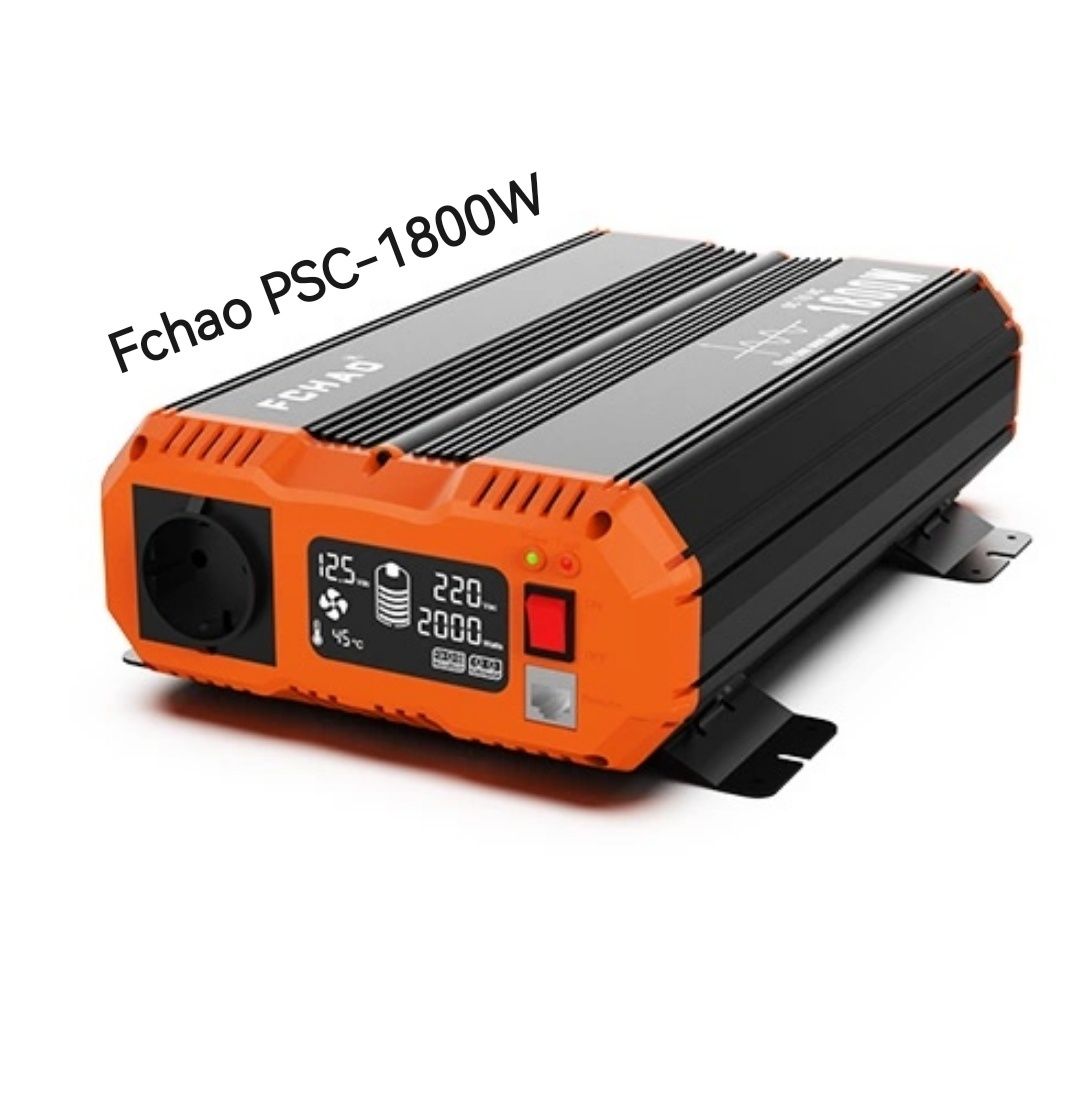 Інвертор FCHAO PSC-1800W 12v або 24В 1800w/3600w перетворювач
 з чисто