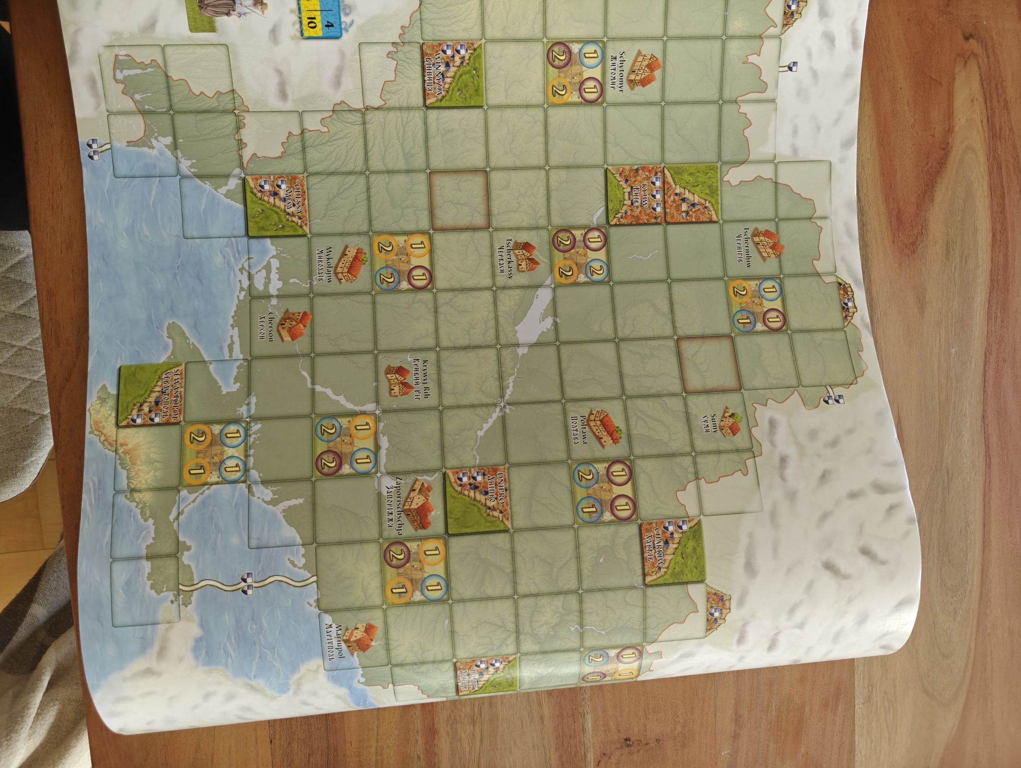 Карта України для гри Carcassonne Maps
