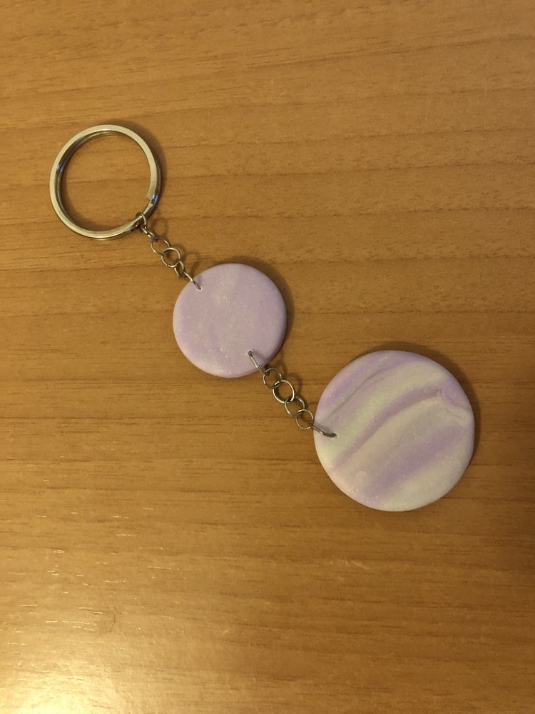 Porta-chaves feito com polymer clay