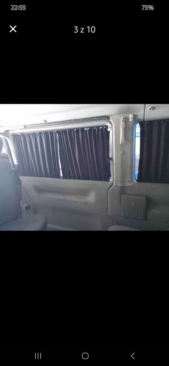 Zaslonki vw multivan t4, t5 t6 , uniwersalne szare, komplet 10 szt
