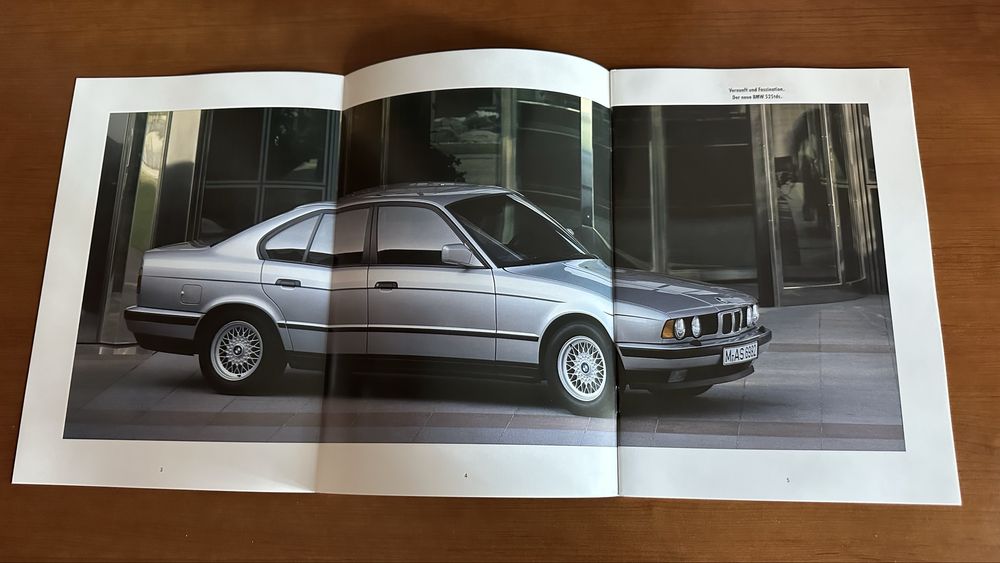 BMW e34 оригинальный мануал и рекламные брошюры