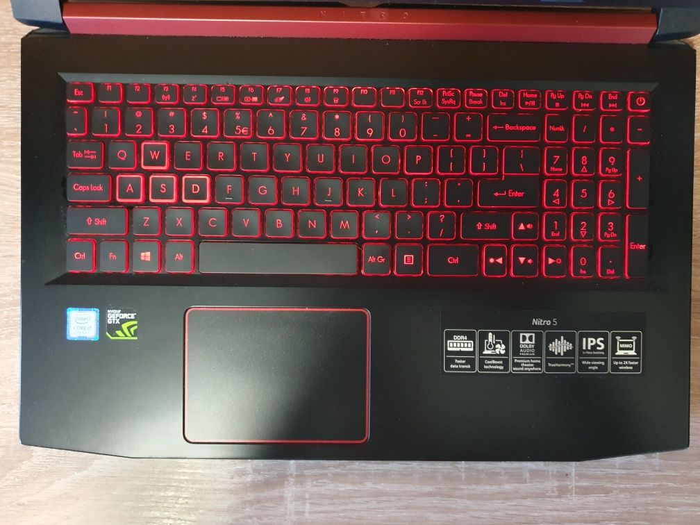 Laptop Acer Nitro 5 i7/ 16GB ram/ SSD/HDD/Nvidia GTX 1050