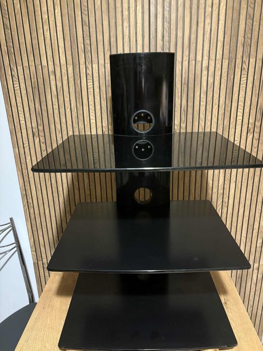 Półka szklana czarna