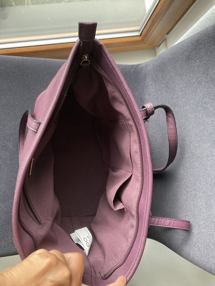 Torebka shopper Aldo fioletowa śliwkowa