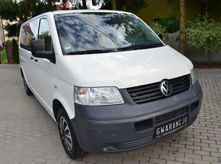 Volkswagen Transporter Bardzo Zadbany 1.9TDI*Long*9 osób*Nawiewy w Dachu*Klima*Hak*