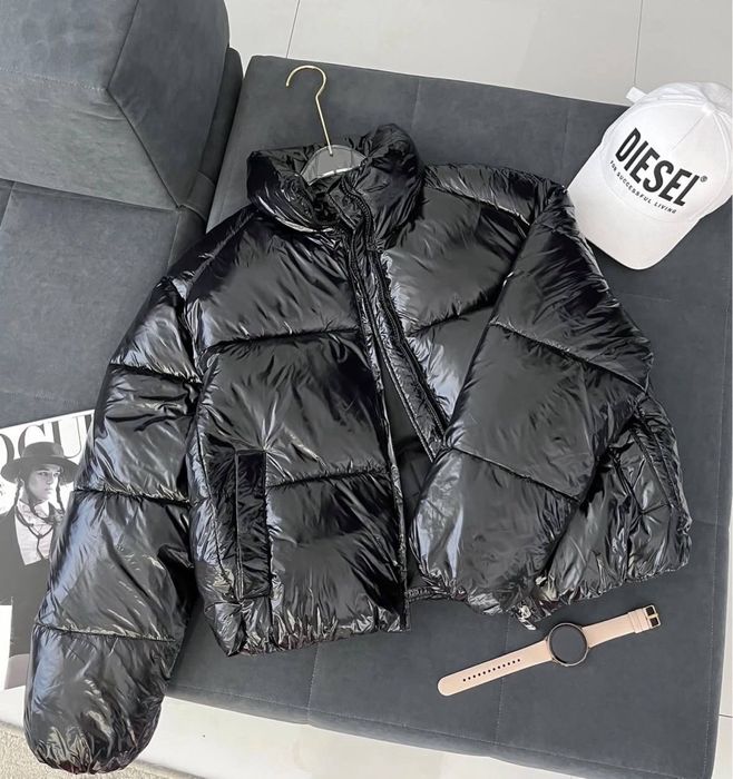 Латексна жіноча куртка/ тепла зимова куртка/ жіноча куртка