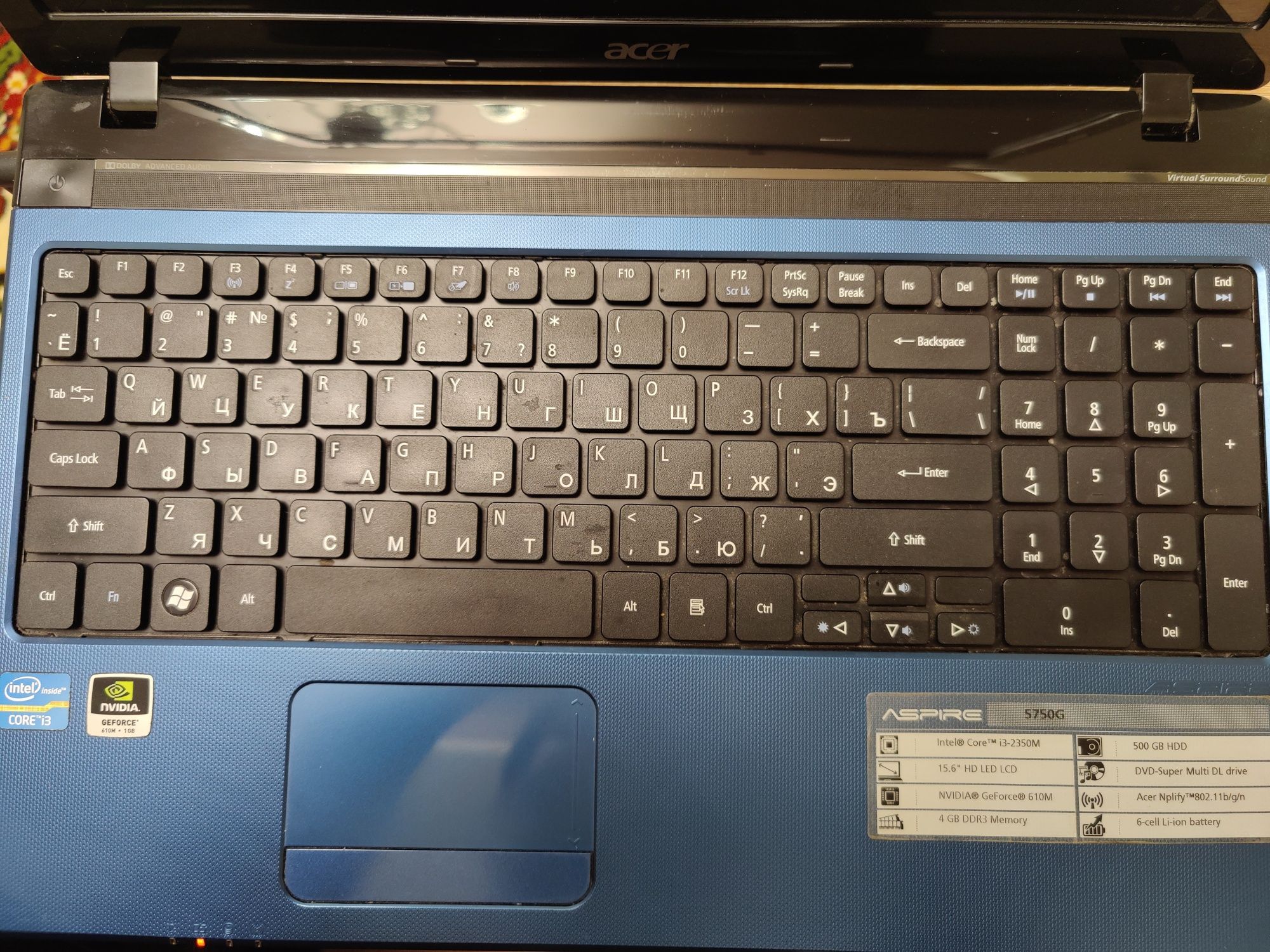 Acer aspire 5750G