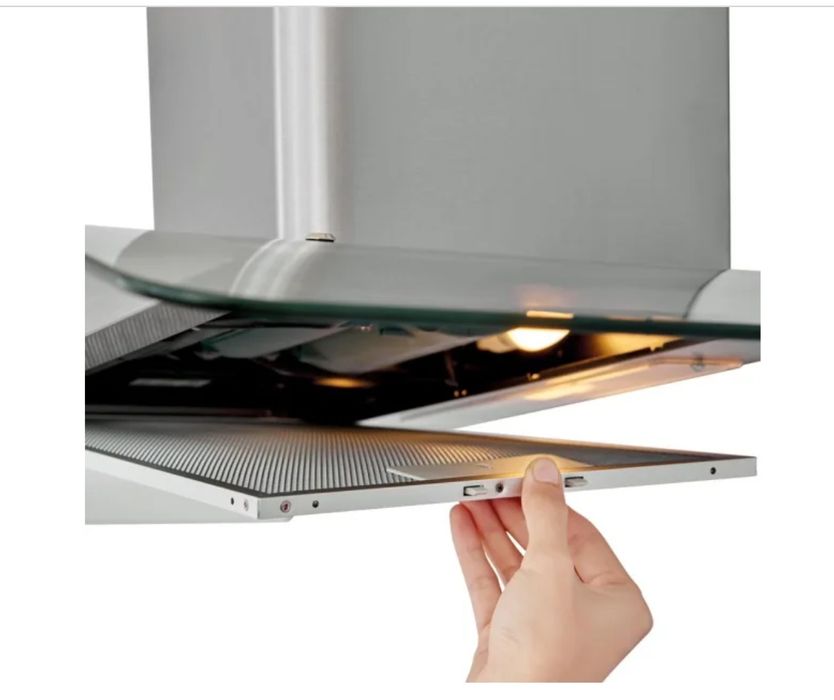 Exaustor Inox e Vidro Cooke & Lewis 90cm