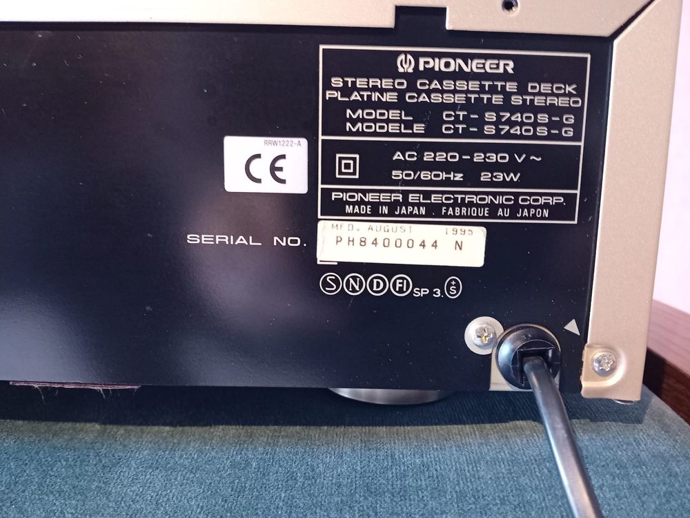 Magnetofon deck PIONEER CT-S 740 S
