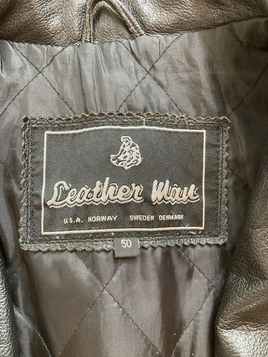 Meska kurtka skórzana z podszewką, roz. 50, czarna