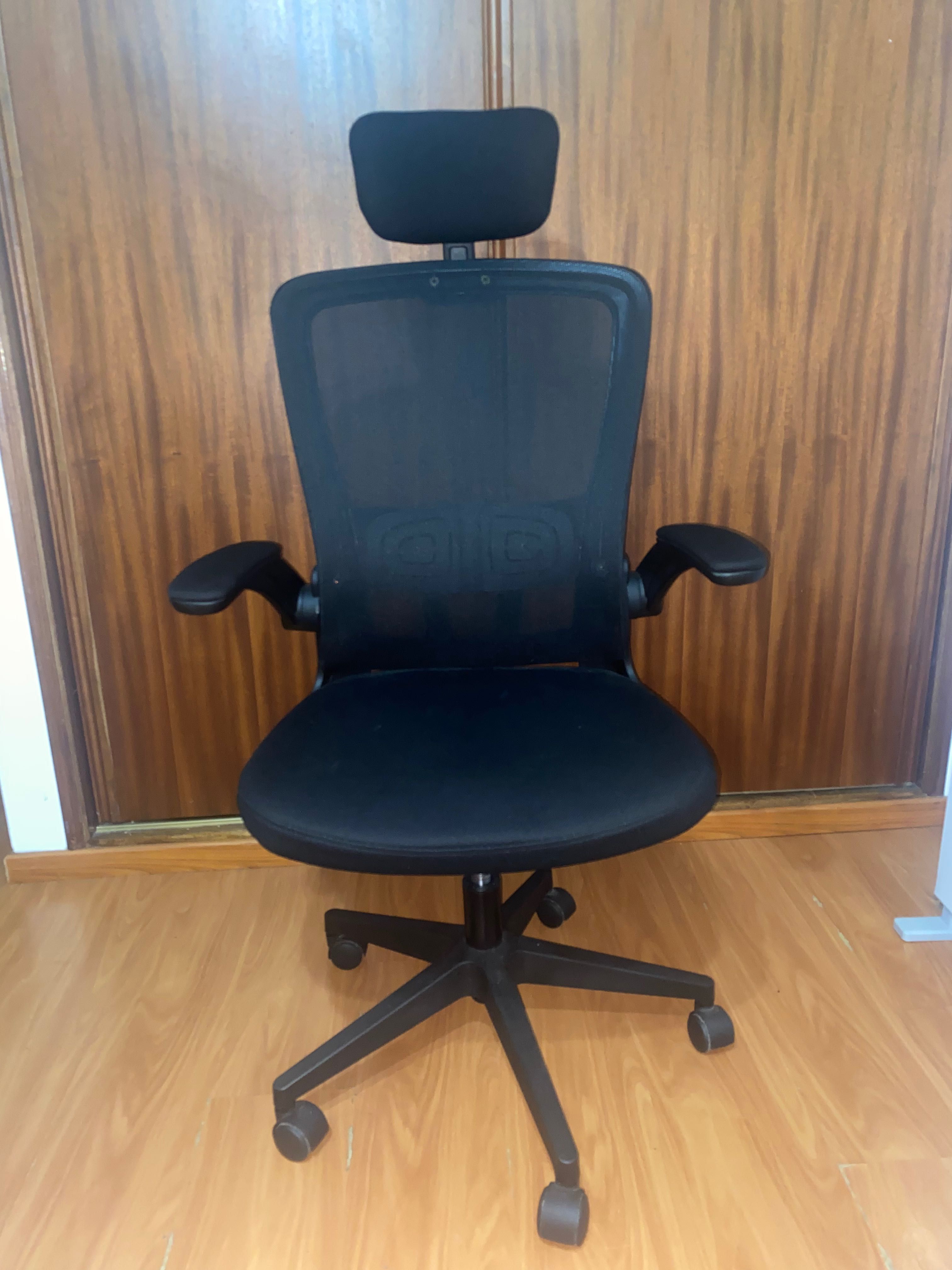 Cadeira Ergonômica com Suporte Lombar e de Cabeça