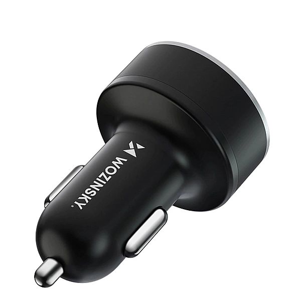 Ładowarka samochodowa Wozinsky WDCCB z wyświetlaczem 50W 2xUSB-C / 2xU