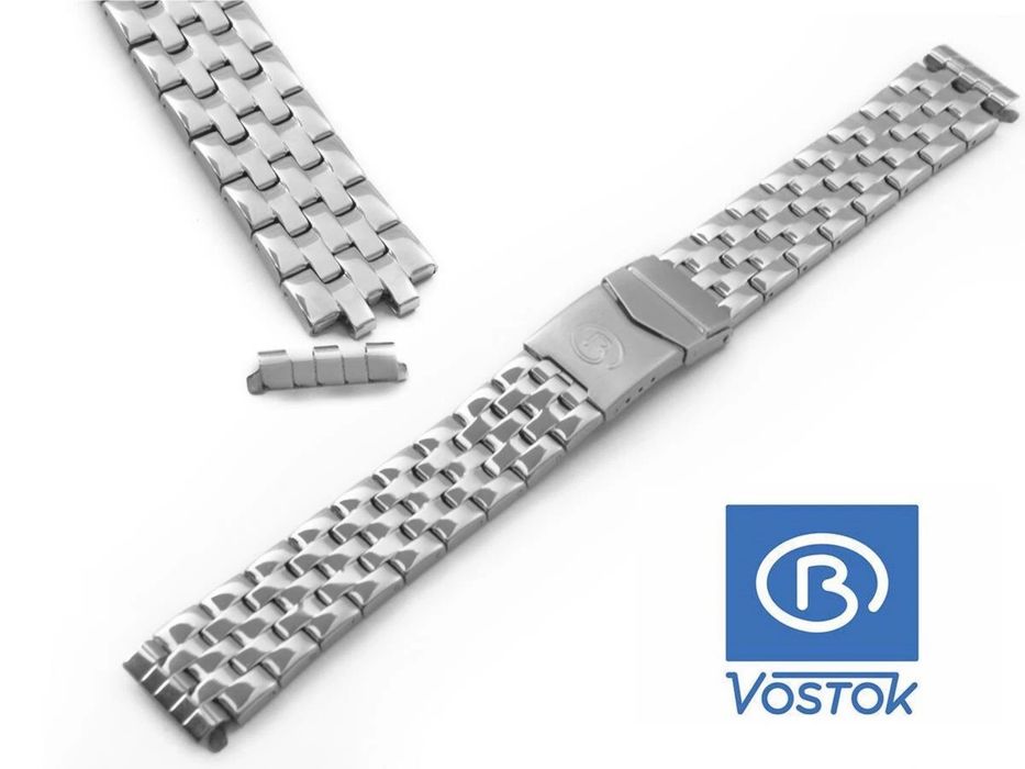 Оригинальный браслет для часов Восток Амфибия 18 мм, нержавеющая сталь