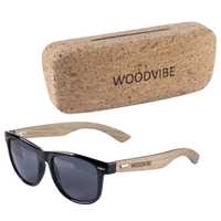 Nowe Okulary Przeciwsłoneczne Polaryzacyjne Drewniane WOODVIBE Etui