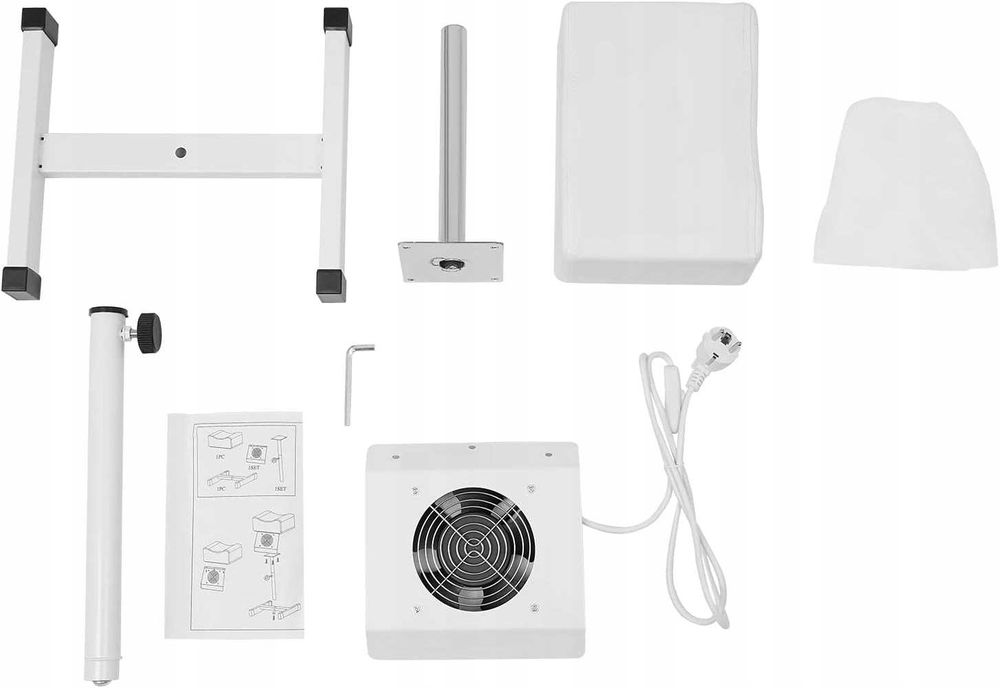 Profesjonalny PODNÓŻEK KOSMETYCZNY do PEDICURE z pochłaniaczem BIAŁY