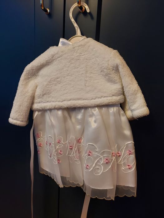 Sukienka do chrztu 56-62cm