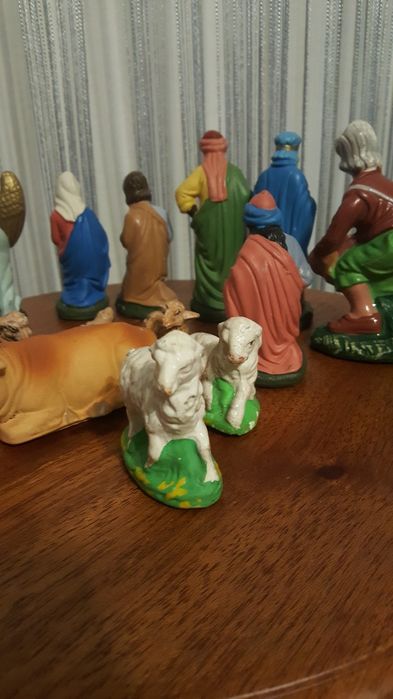 Szopka stare gipsowe figurki do szopki