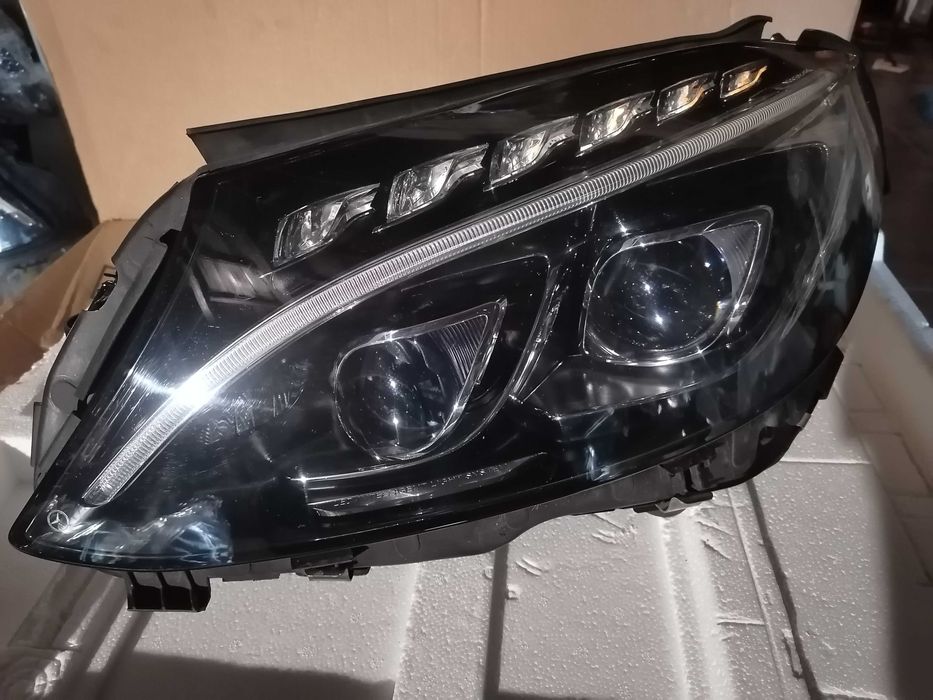 Ótica Mercedes classe C w205 farol óptica Led ILS light system