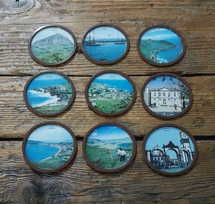 9 Bases para Copos VINTAGE "Açores"