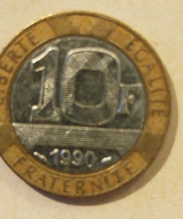 10 francs Génie de la Bastille 1990