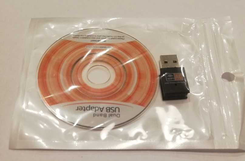 Karta WiFi dual band 5Ghz & 2.4Ghz 600Mbps USB