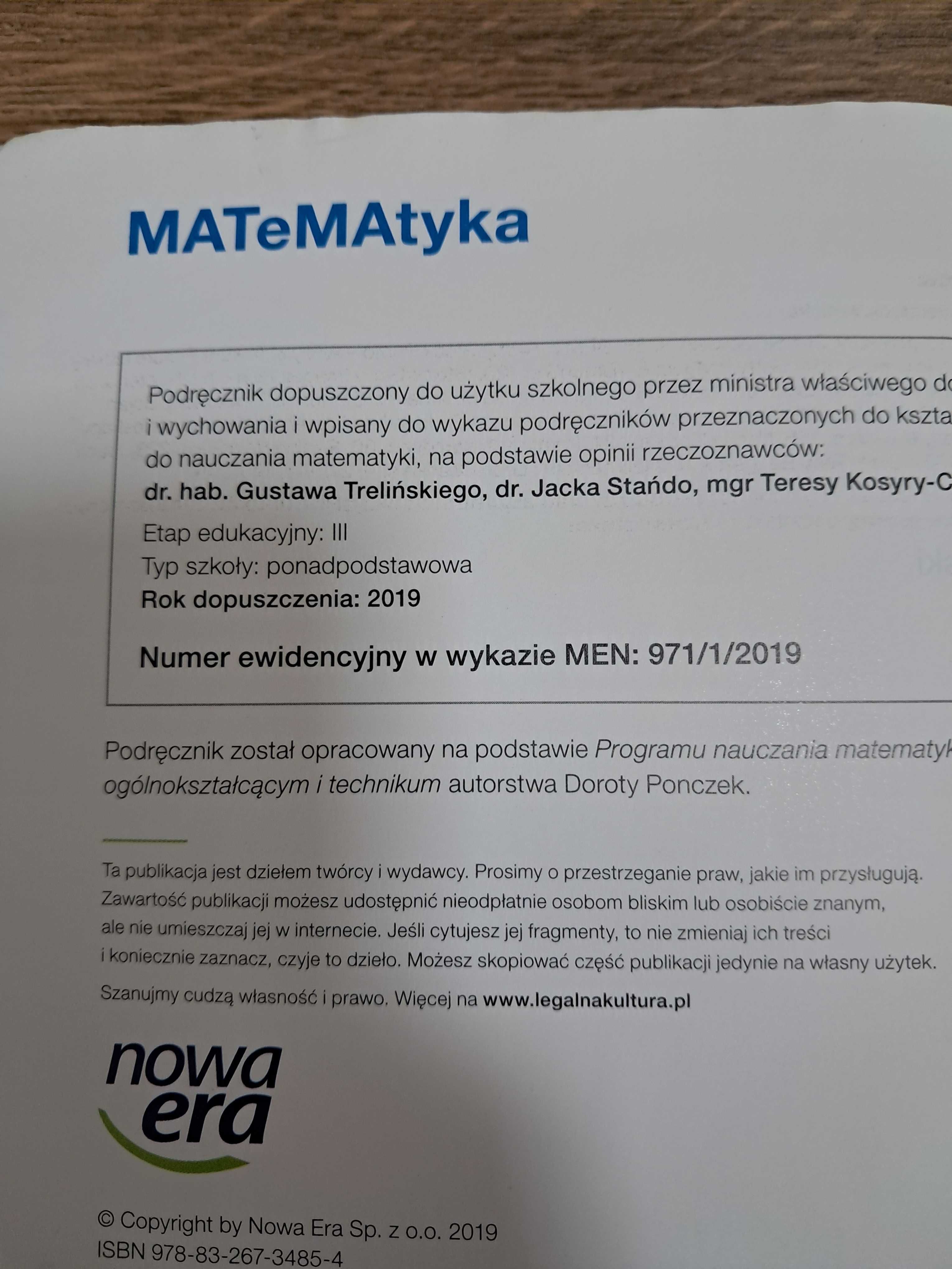 Podręcznik matematyka klasa 1