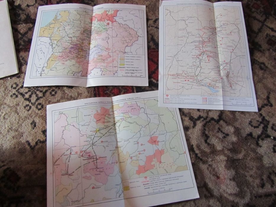 Энгельс. Крестьянская война в Германии. Карты. 1952 г
