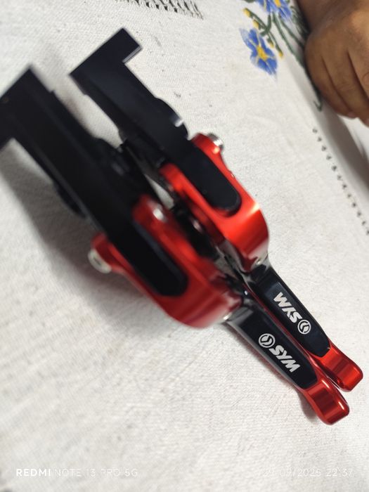Manetes SYM  vermelho metalico