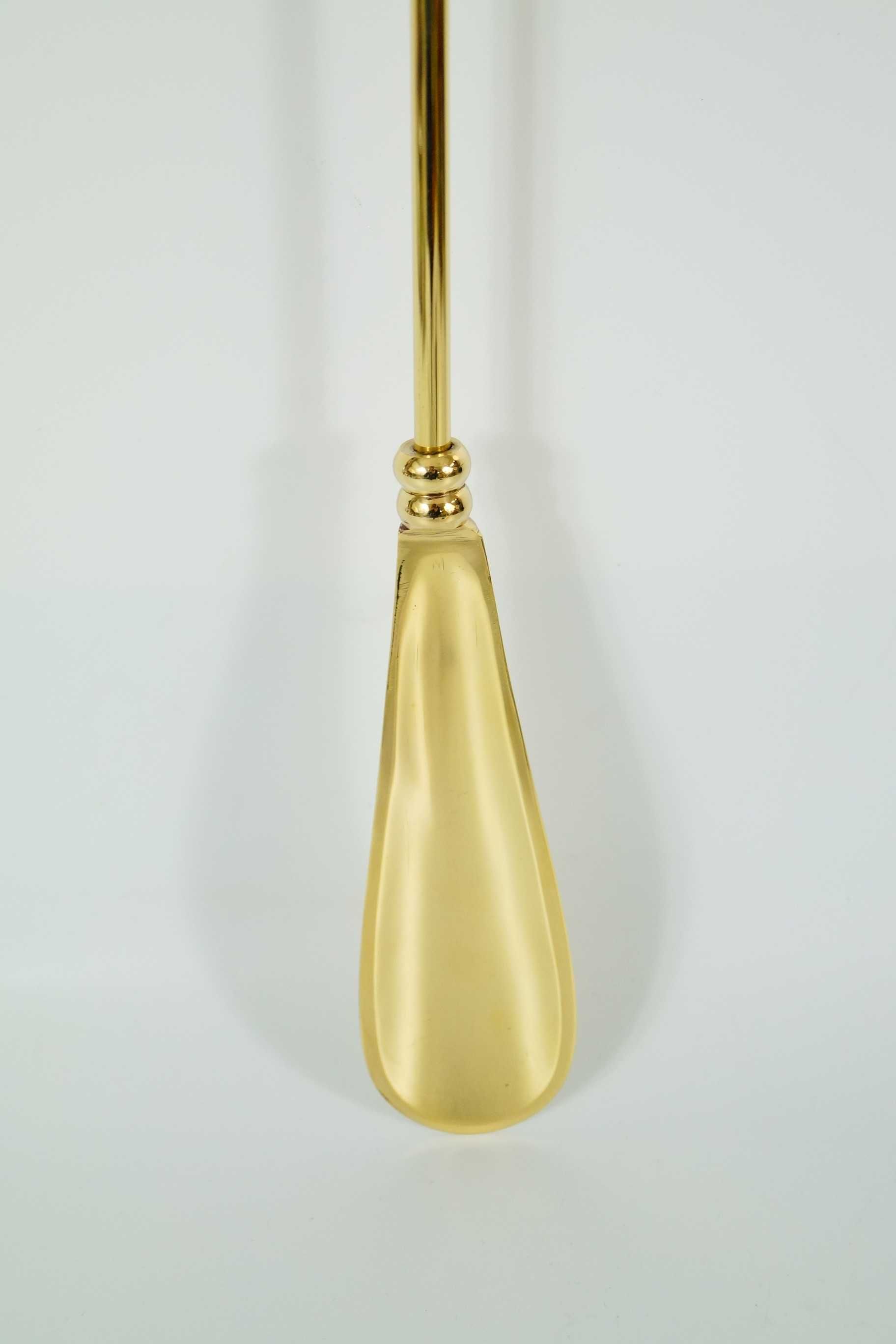 Mosiężna łyżka do zakładania obuwia butów KOTWICA 47 cm masywna