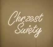 Napis led Chrzest Święty ledon neon chrzciny