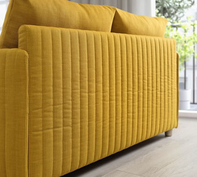 Sofá-cama, IKEA amarelo