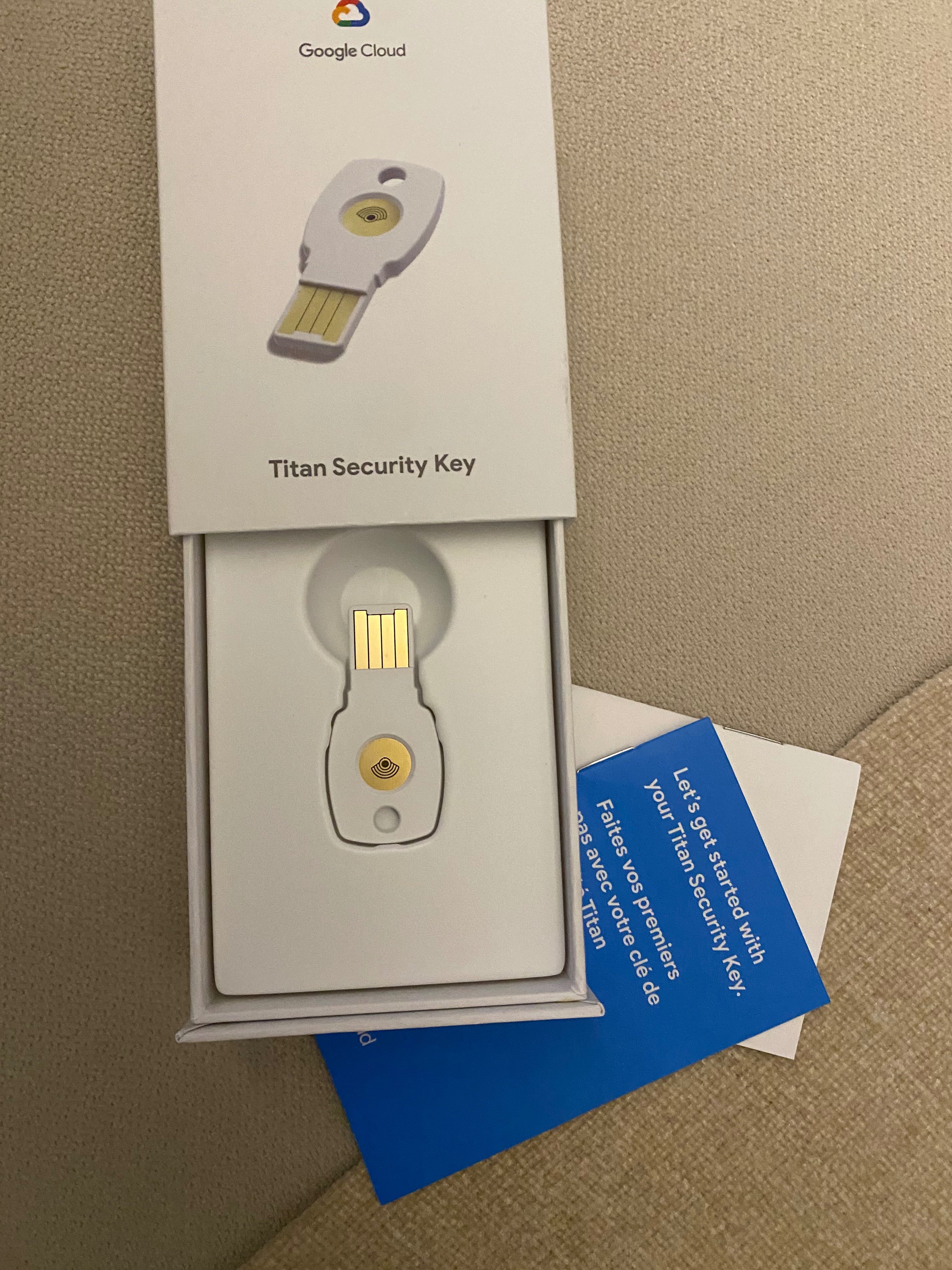 Klucz zabezpieczeń - Google Titan Security Key