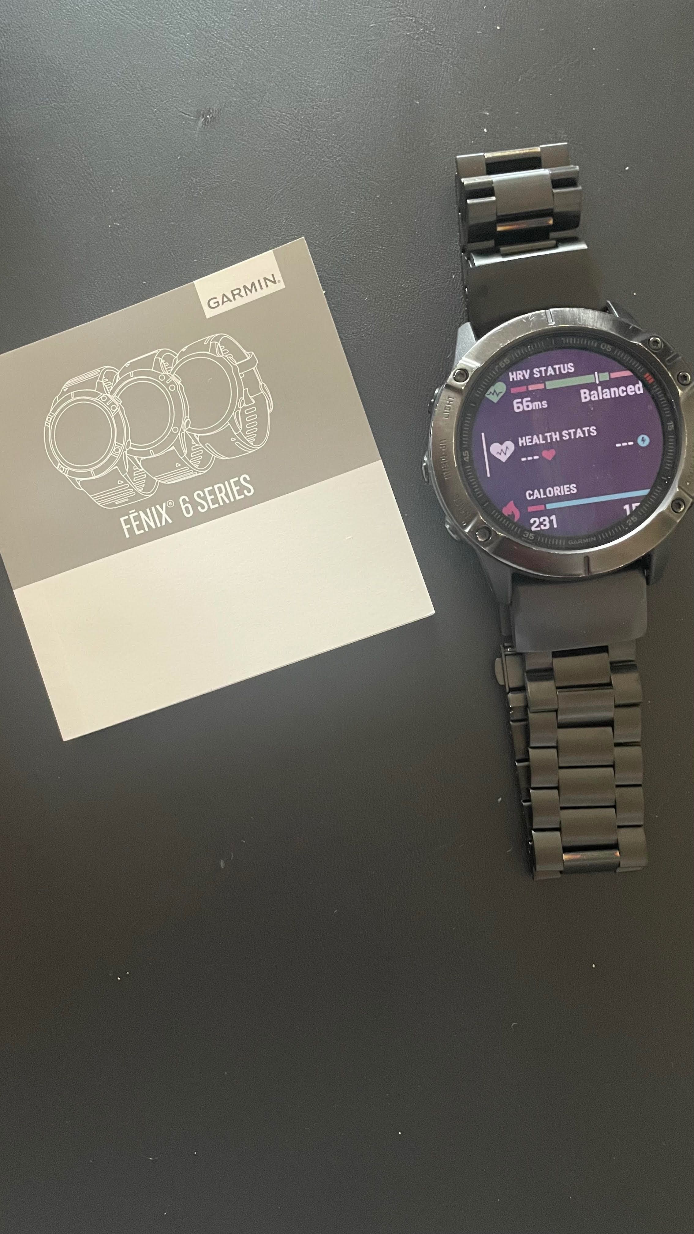 Relógio Garmin Fénix 6X Pro + Monitor Cardíaco HRM-Dual Preto